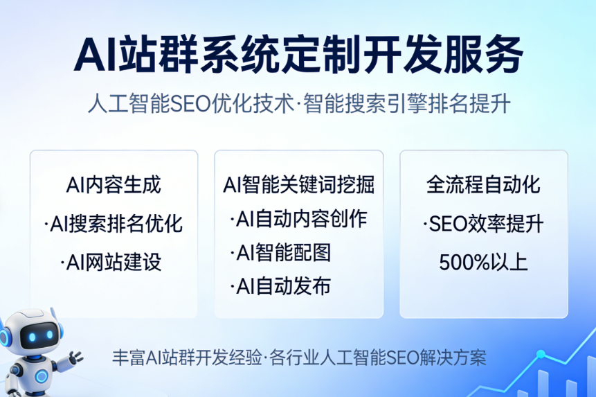 AI站群系统_人工智能SEO优化_AI智能网站建设排名系统开发