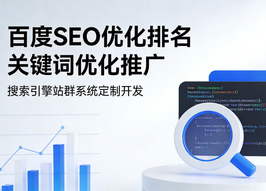 百度SEO优化排名_关键词优化推广_搜索引擎站群系统定制开发